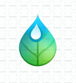 Wassertropfen und Blatt